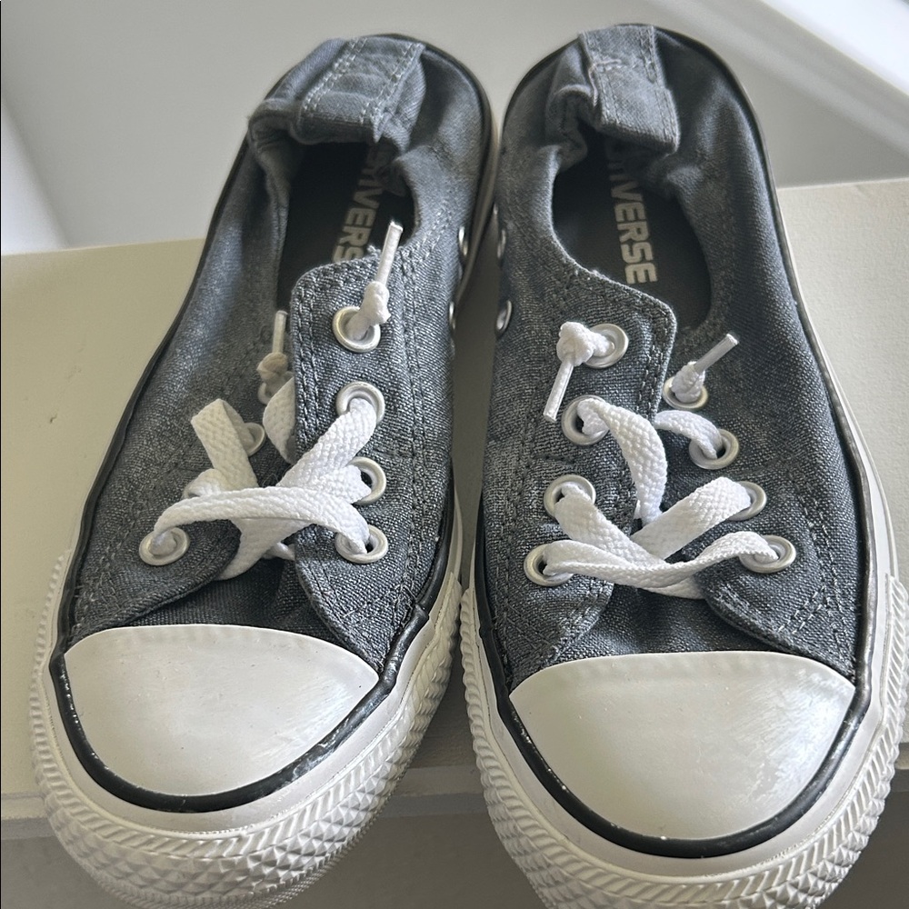 Converse Women’s Charcoal Canvas Sneakers